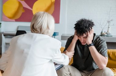man talking to a therapist 380x250 - What Is CBT and Why Does It Work? Explained Simply