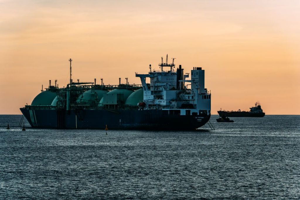 A large LNG tanker at sea on sunset 1024x683 - A Texas Salt-Cavern Expansion Just Showed How Tight Gulf Coast LNG Storage Capacity Has Become